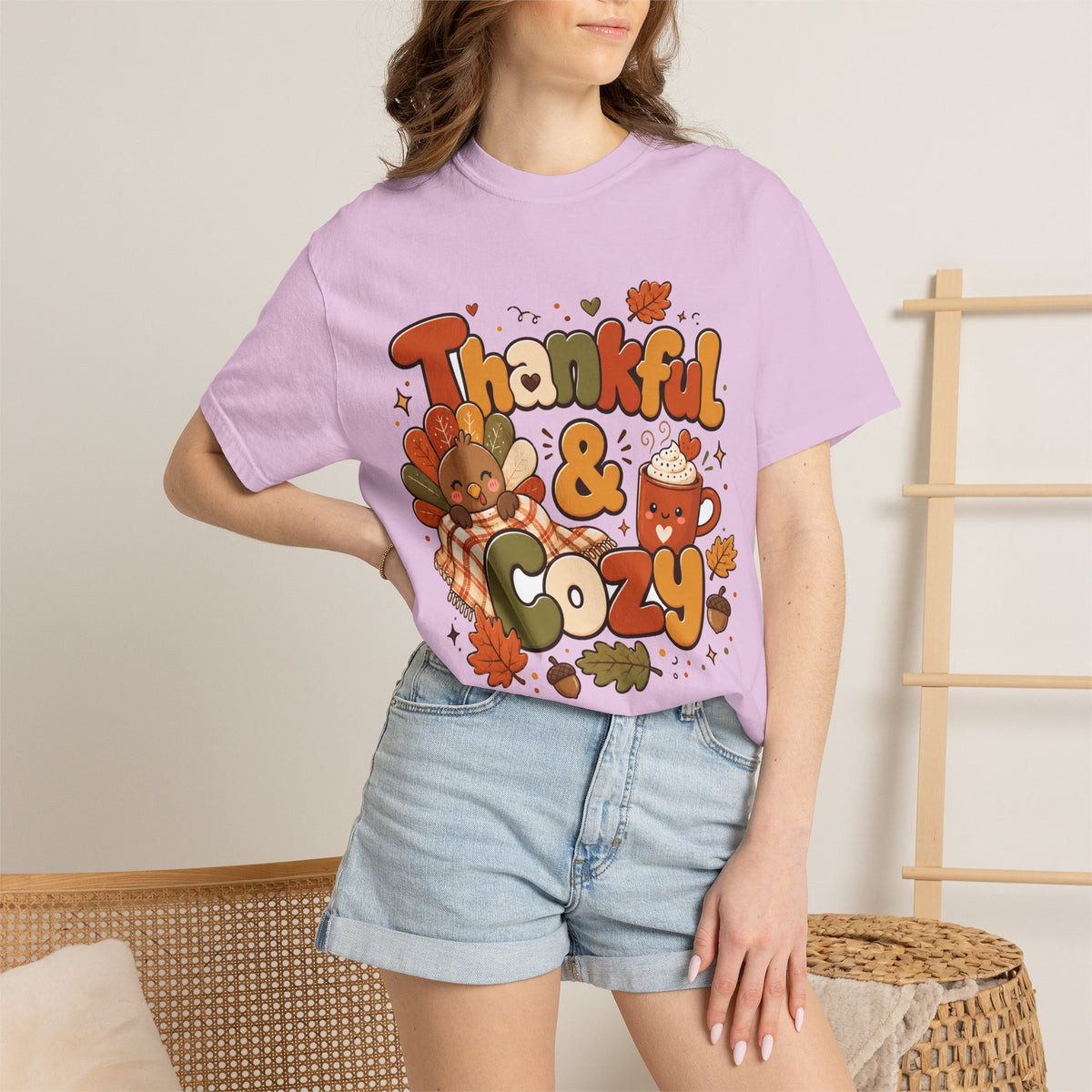 Thankful & Cozy Thanksgiving T-Shirt