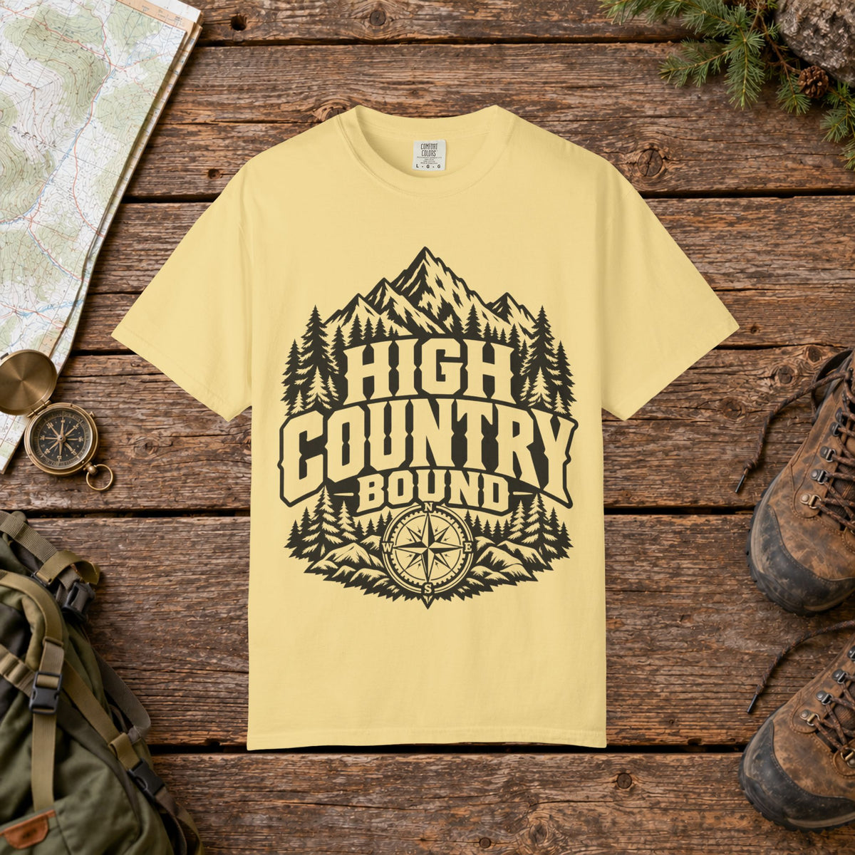 High country bound BW | Vintage Mountain Hiking Tee