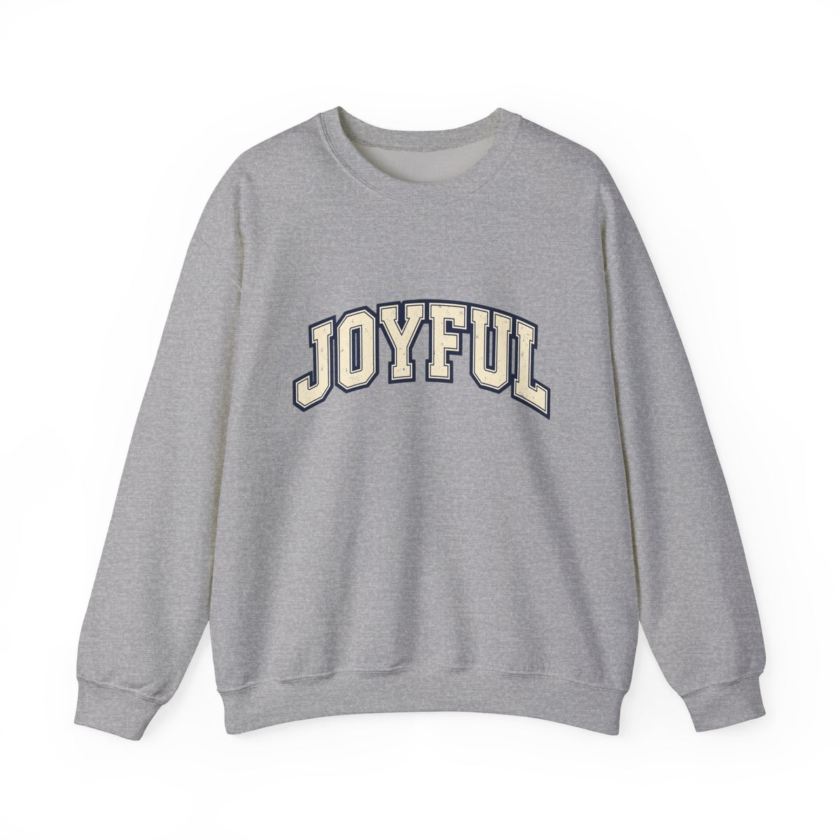 Joyful Crewneck Sweatshirt — Vintage Collegiate Pride Pullover