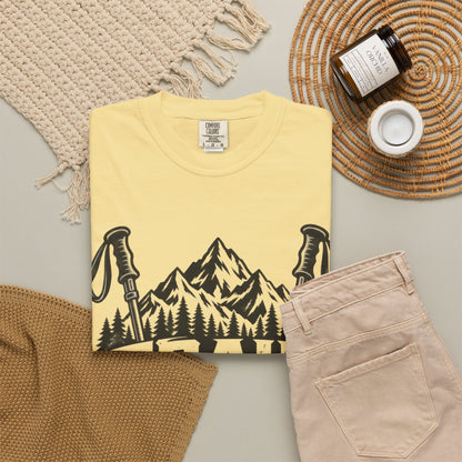 Trail Born BW | Vintage Mountain Hiking Tee