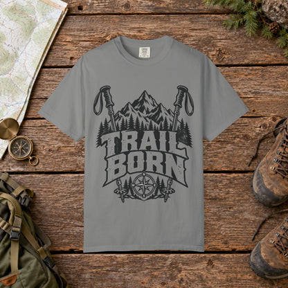 Trail Born BW | Vintage Mountain Hiking Tee