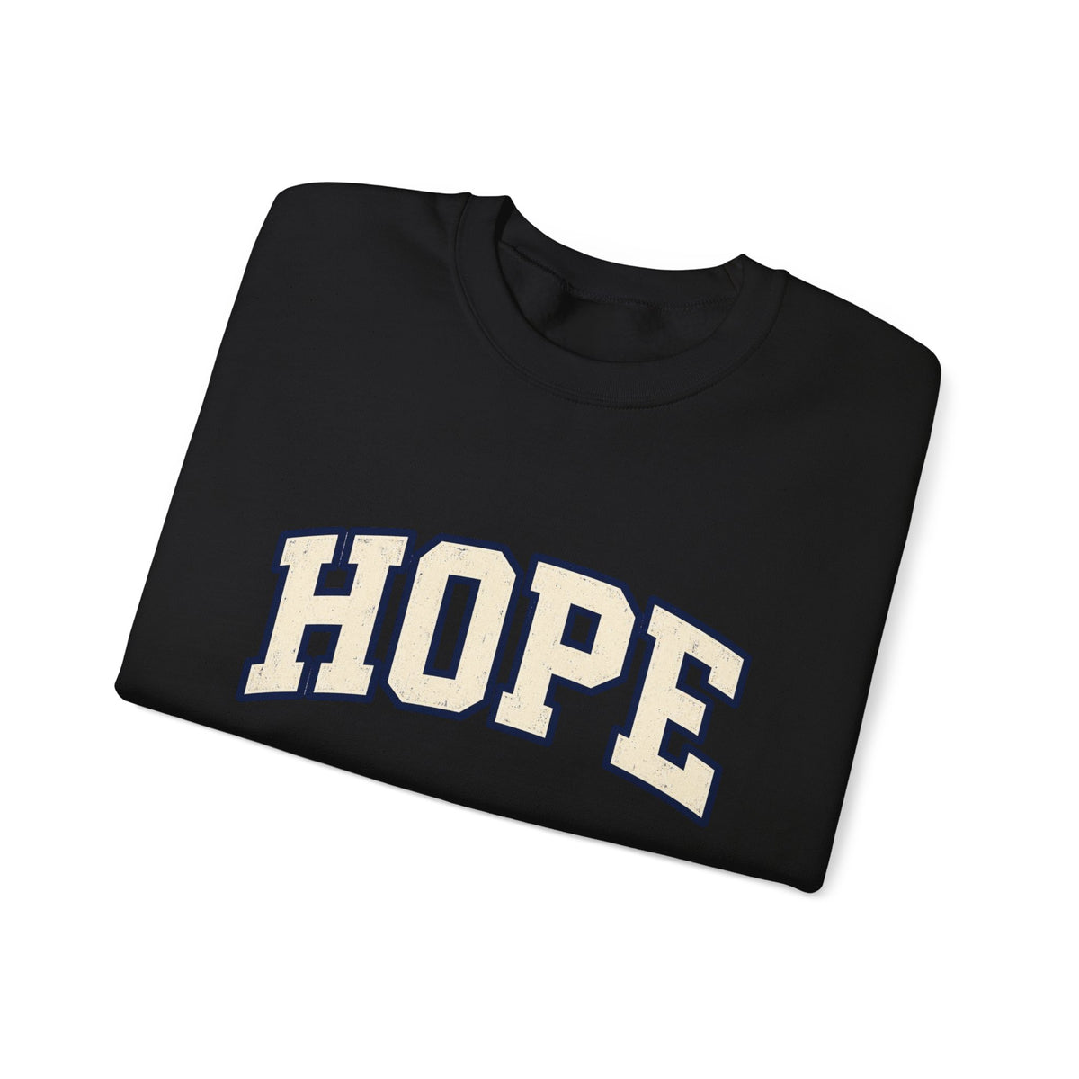 Hope Crewneck Sweatshirt — Retro Collegiate Graphic Pullover