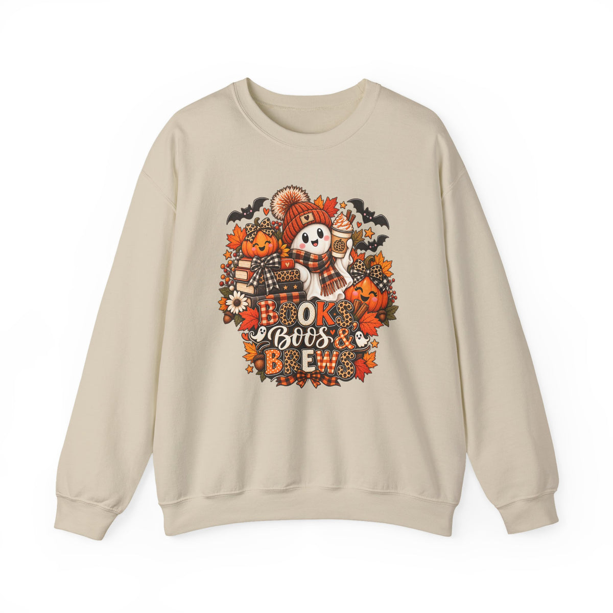 Halloween 'Ok Boos & Brew' Crewneck Sweatshirt