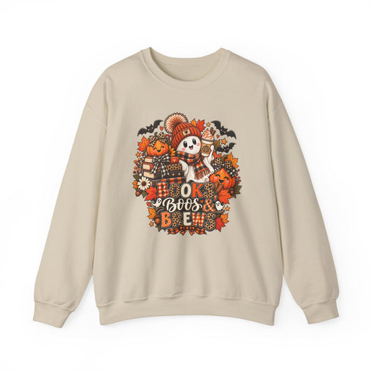 Halloween 'Ok Boos & Brew' Crewneck Sweatshirt