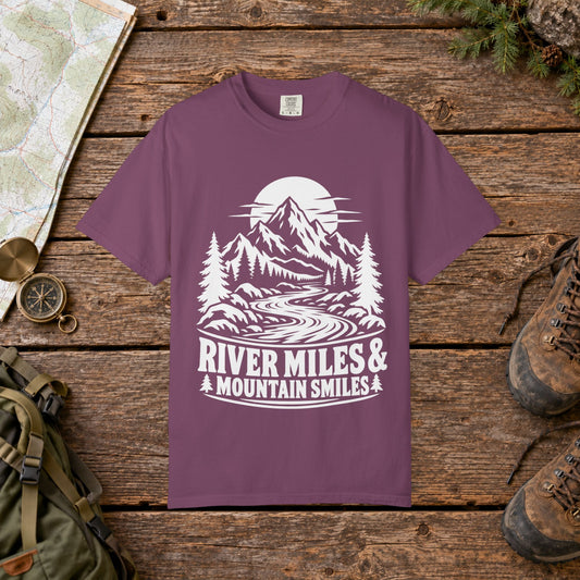 River miles & mountain smiles NC | Vintage Mountain Hiking Tee