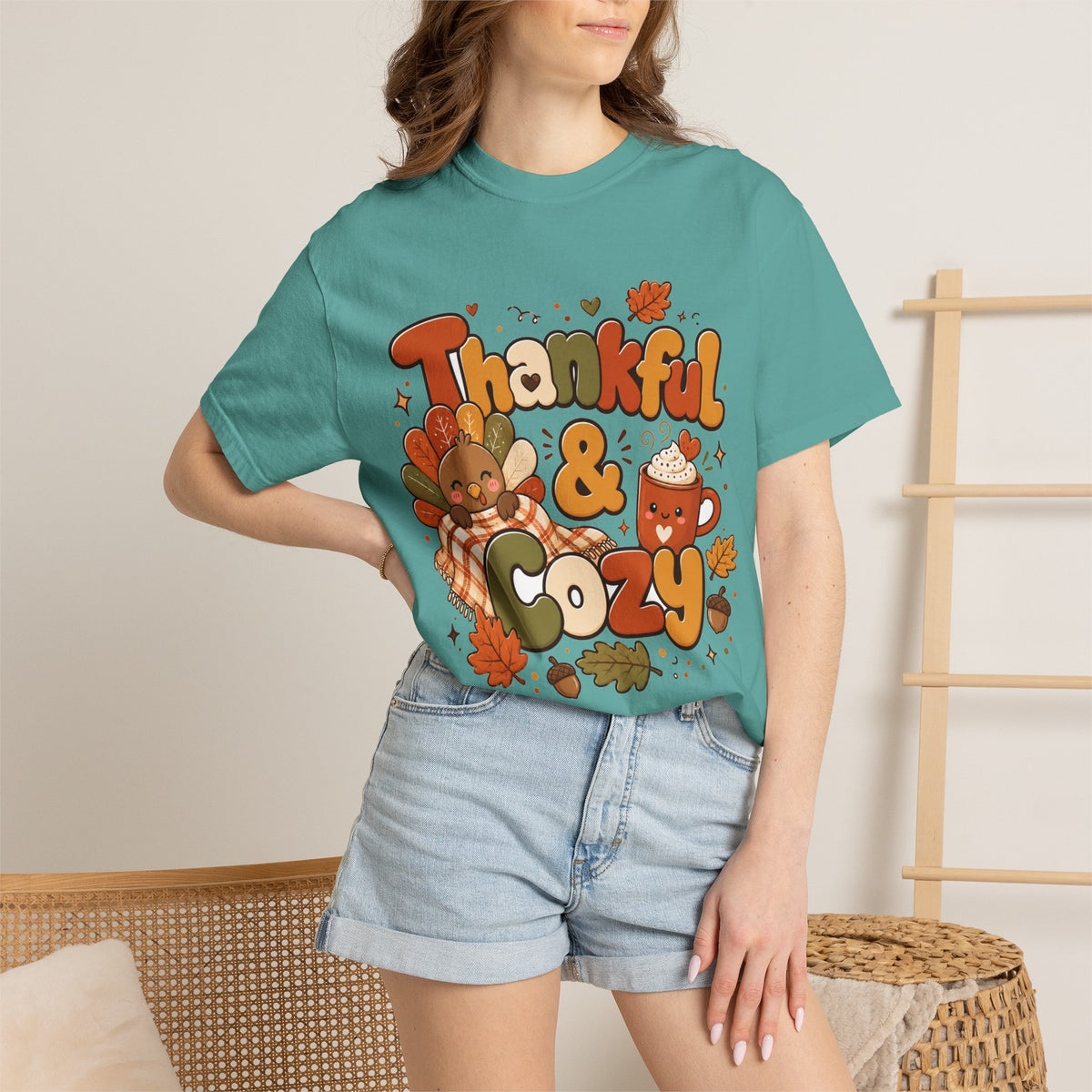 Thankful & Cozy Thanksgiving T-Shirt