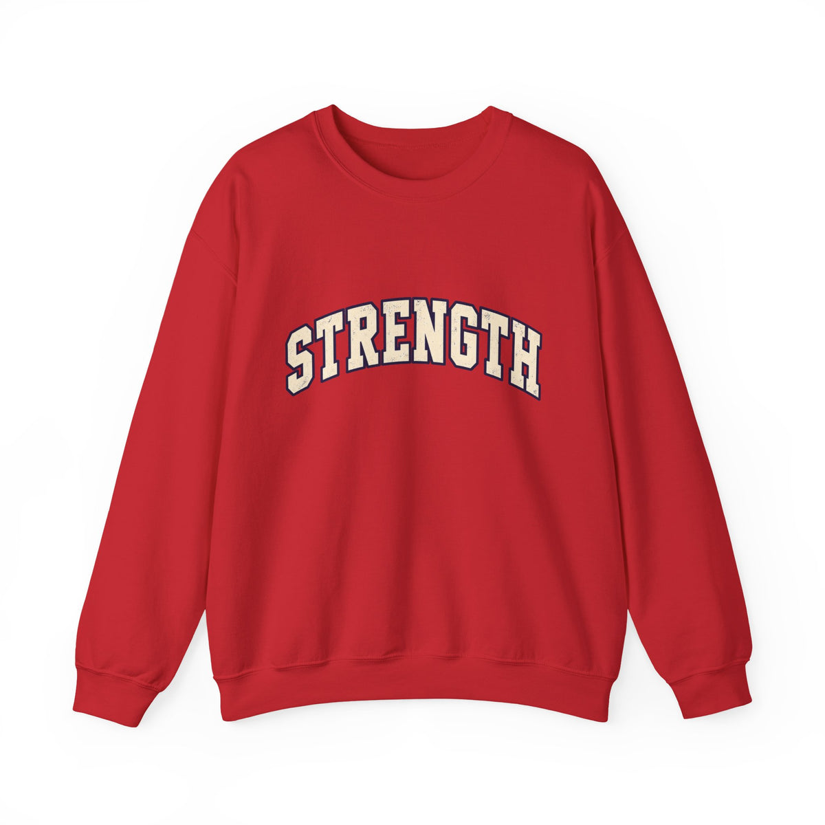 Strength Crewneck Sweatshirt — Motivational Graphic Pullover