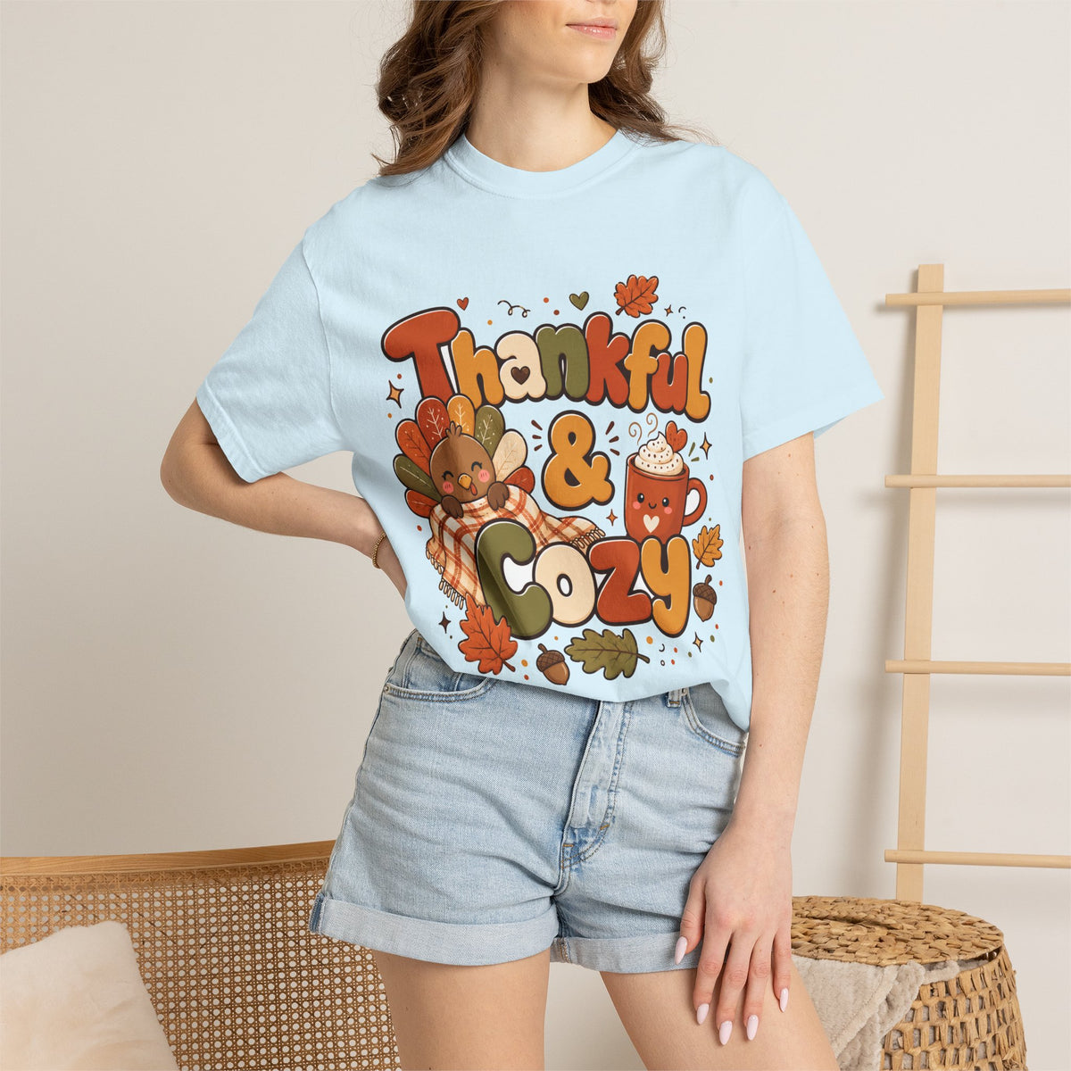 Thankful & Cozy Thanksgiving T-Shirt