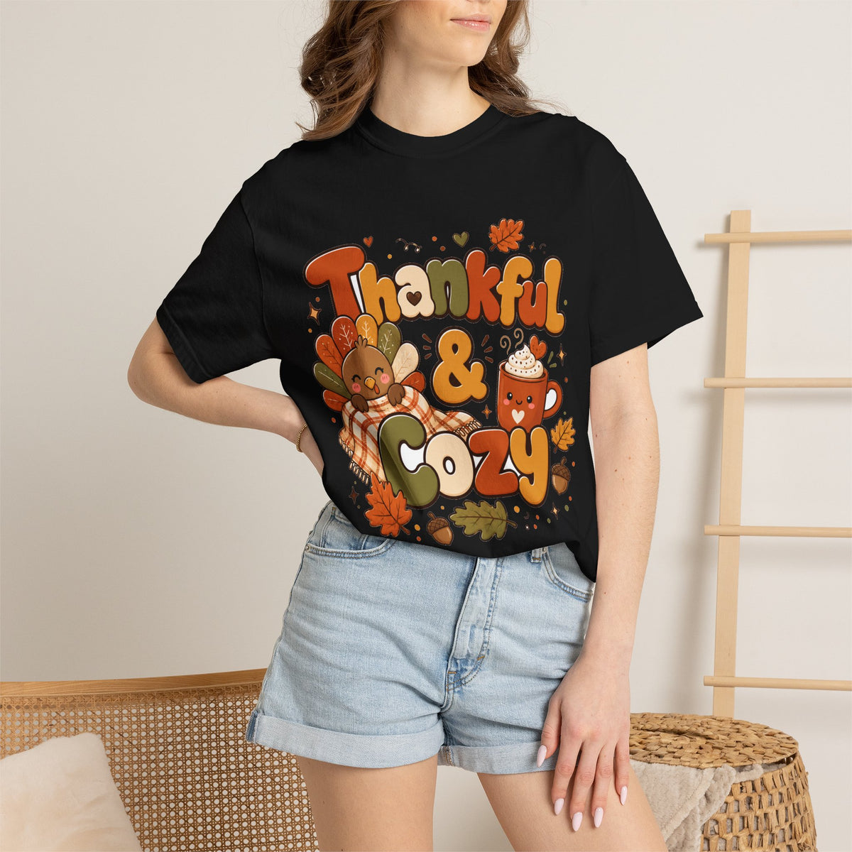 Thankful & Cozy Thanksgiving T-Shirt