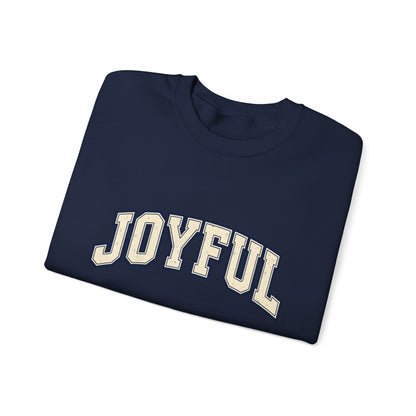 Joyful Crewneck Sweatshirt — Vintage Collegiate Pride Pullover