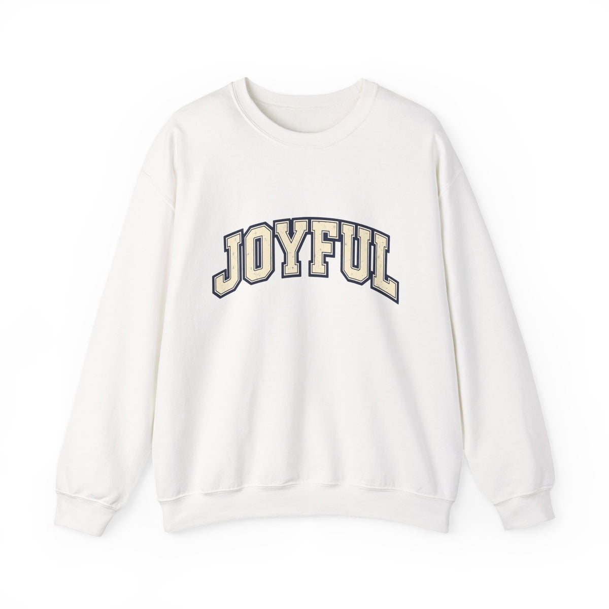 Joyful Crewneck Sweatshirt — Vintage Collegiate Pride Pullover