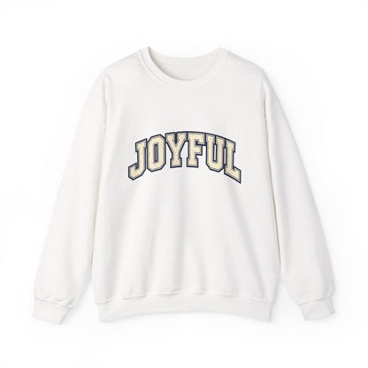 Joyful Crewneck Sweatshirt — Vintage Collegiate Pride Pullover
