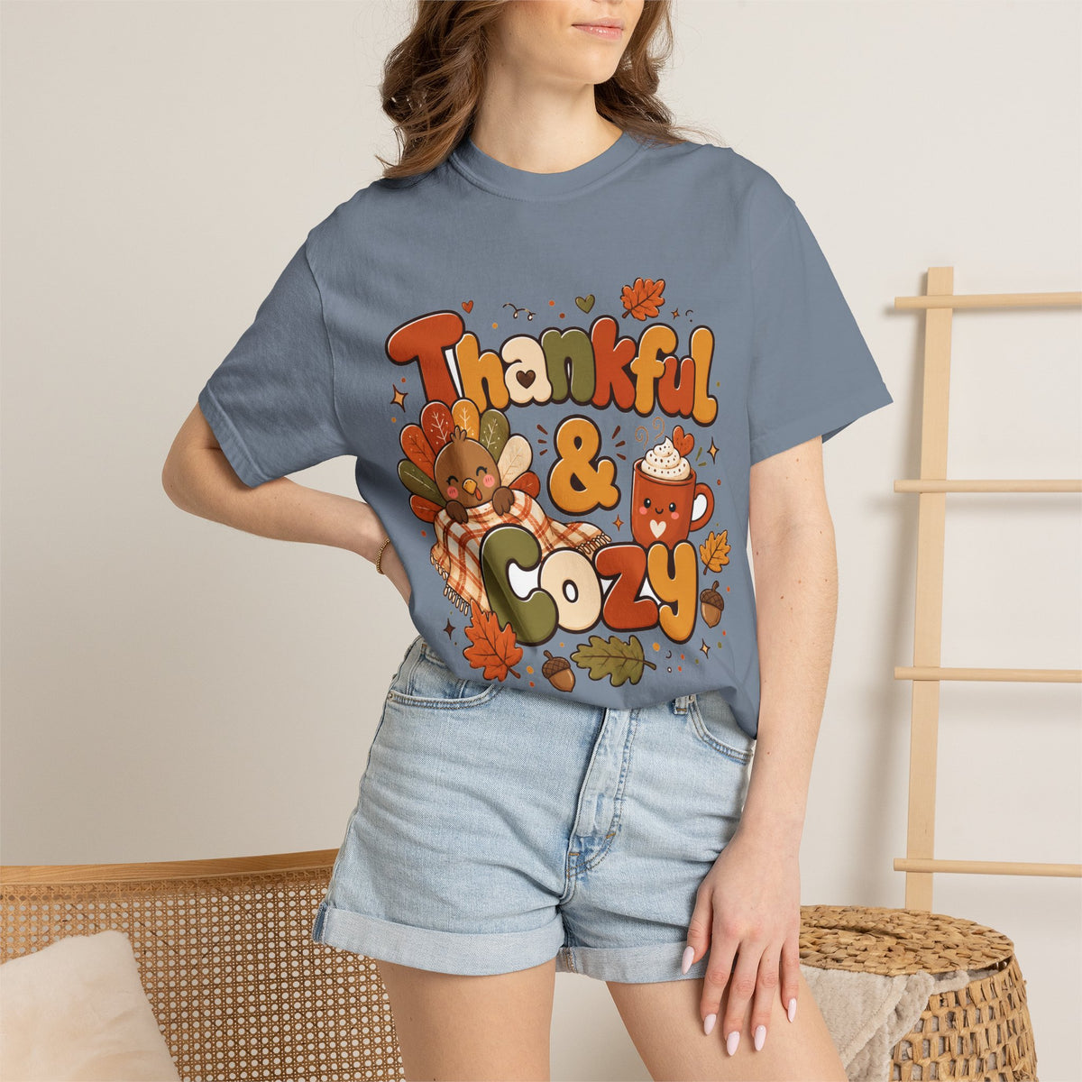 Thankful & Cozy Thanksgiving T-Shirt