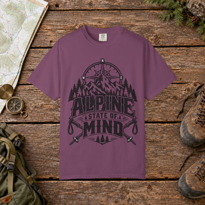 Alpine state of mind BW | Vintage Mountain Hiking Tee