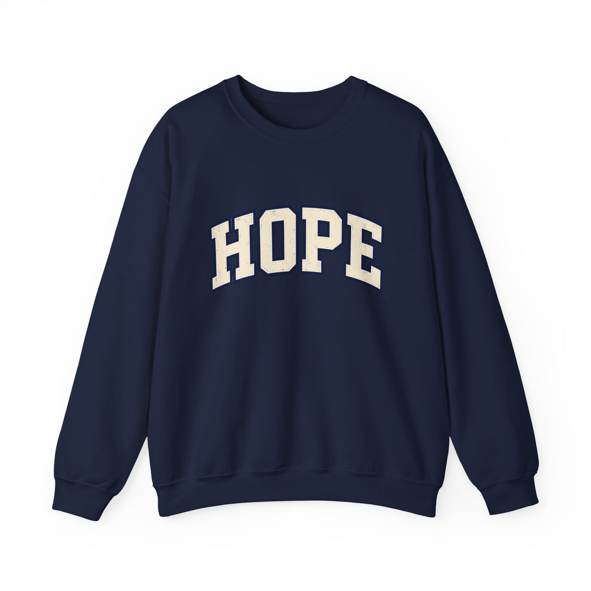 Hope Crewneck Sweatshirt — Retro Collegiate Graphic Pullover