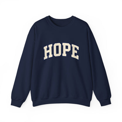 Hope Crewneck Sweatshirt — Retro Collegiate Graphic Pullover