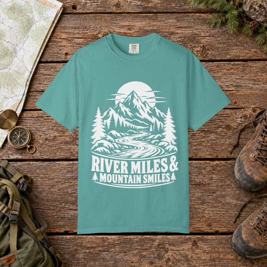 River miles & mountain smiles NC | Vintage Mountain Hiking Tee