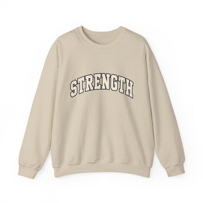 Strength Crewneck Sweatshirt — Motivational Graphic Pullover