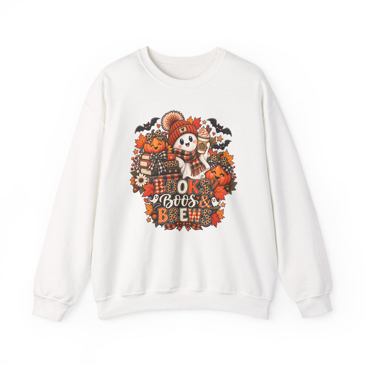 Halloween 'Ok Boos & Brew' Crewneck Sweatshirt
