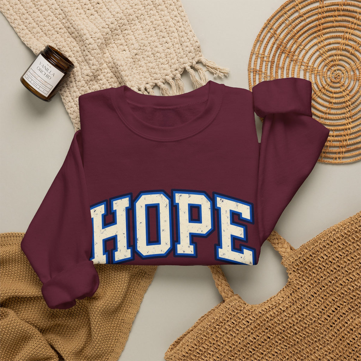 Copy of Brave Crewneck Sweatshirt – Varsity Lettering Pullover