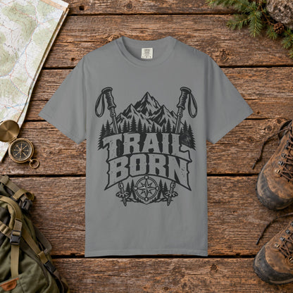 Trail Born BW | Vintage Mountain Hiking Tee