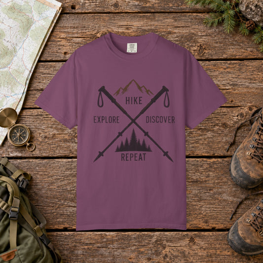 Hike Explore Repeat | Vintage Mountain Hiking Tee