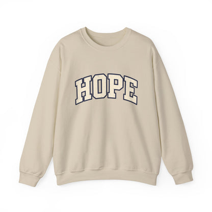Hope Crewneck Sweatshirt — Retro Collegiate Graphic Pullover