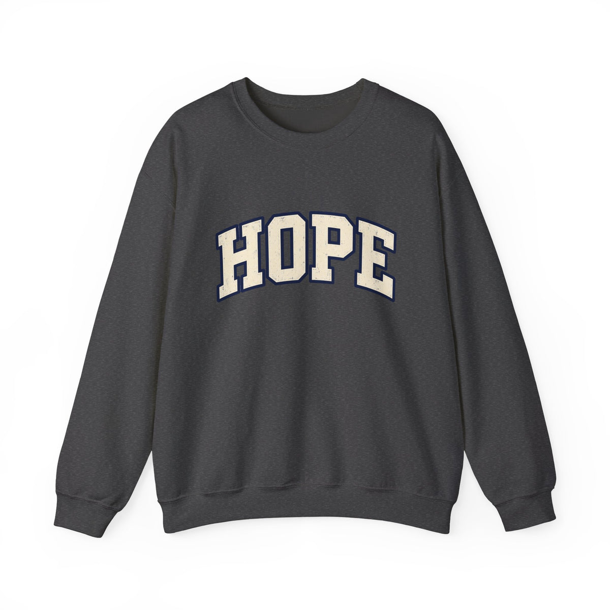 Hope Crewneck Sweatshirt — Retro Collegiate Graphic Pullover