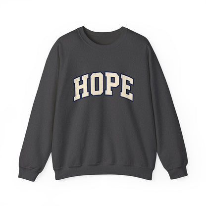 Hope Crewneck Sweatshirt — Retro Collegiate Graphic Pullover