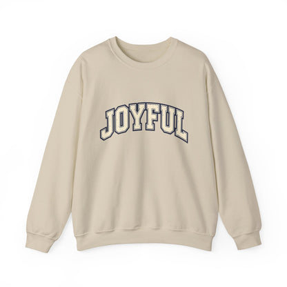Joyful Crewneck Sweatshirt — Vintage Collegiate Pride Pullover