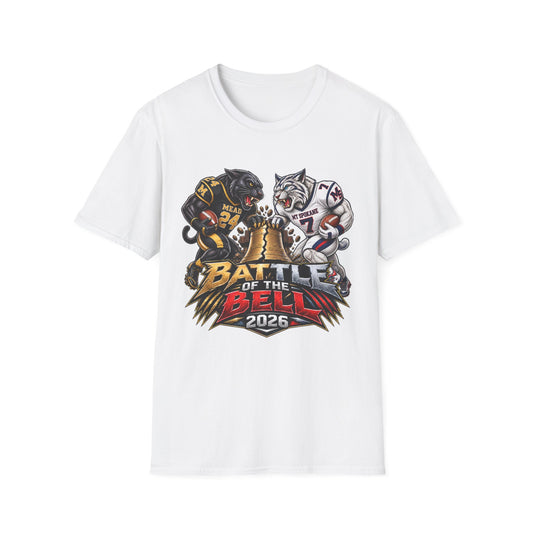 Battle of the Bell 2026 Football T-Shirt — Rival Panthers vs Wild Cats Game Tee