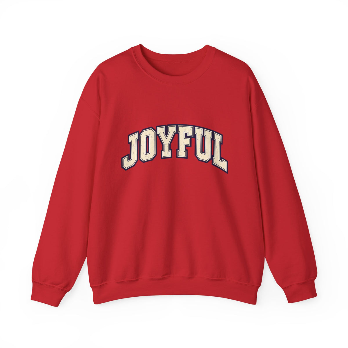 Joyful Crewneck Sweatshirt — Vintage Collegiate Pride Pullover