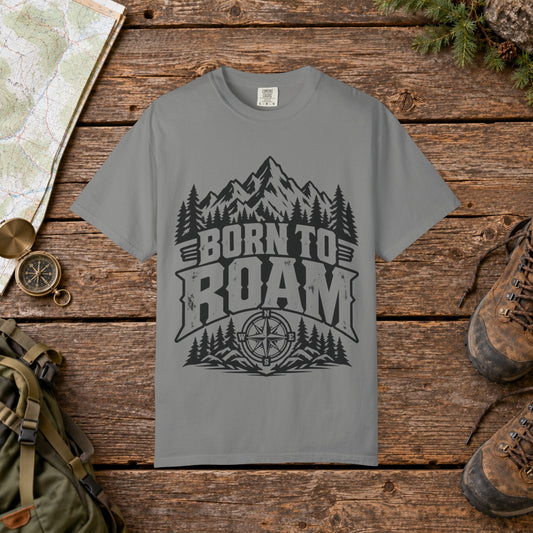 Born to roam BW | Vintage Mountain Hiking Tee