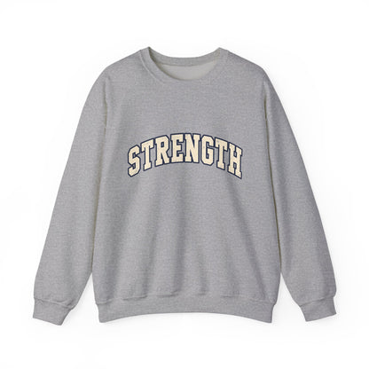 Strength Crewneck Sweatshirt — Motivational Graphic Pullover