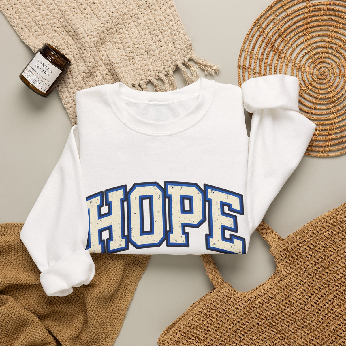 Copy of Brave Crewneck Sweatshirt – Varsity Lettering Pullover