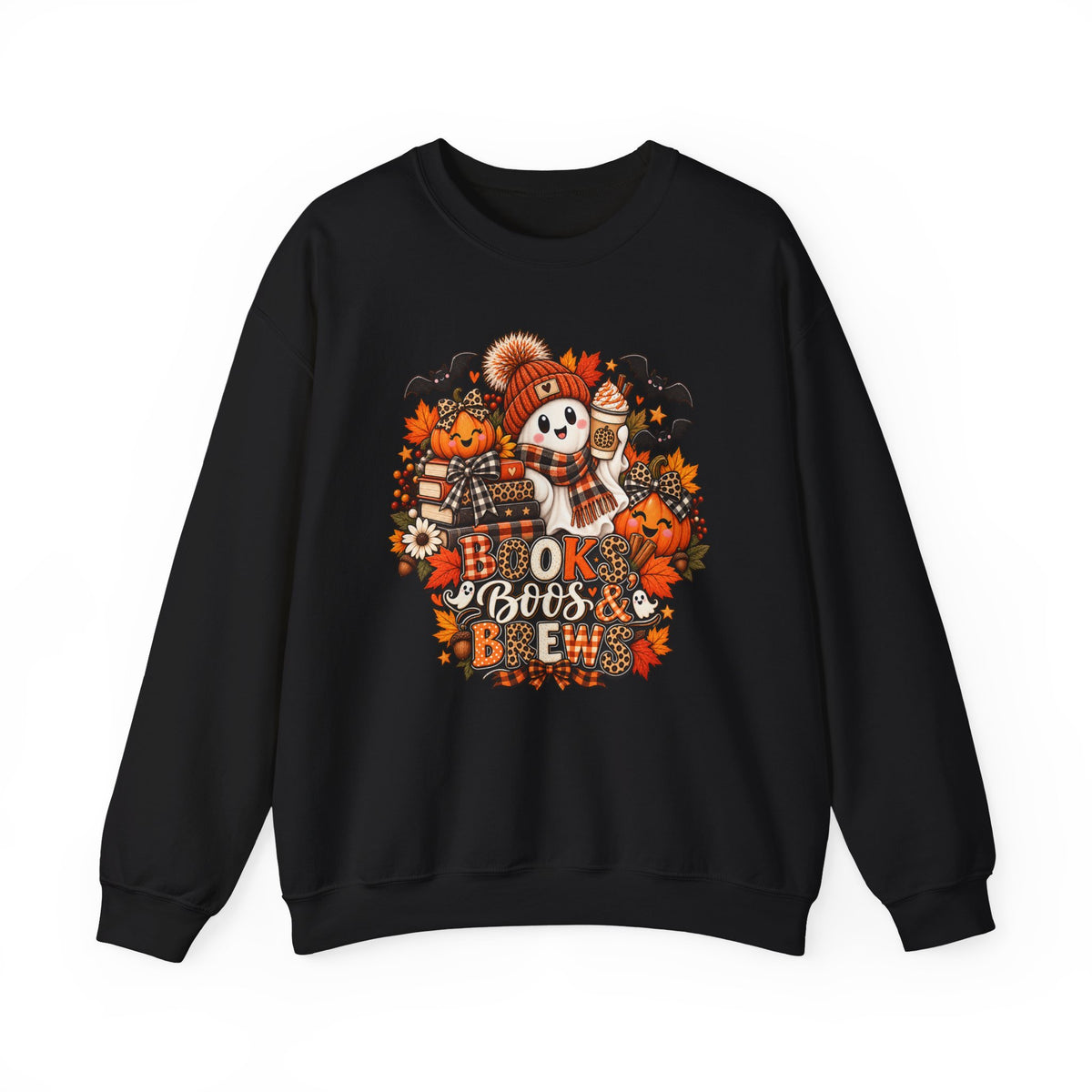 Halloween 'Ok Boos & Brew' Crewneck Sweatshirt