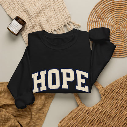Hope Crewneck Sweatshirt — Retro Collegiate Graphic Pullover