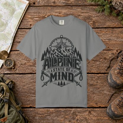 Alpine state of mind BW | Vintage Mountain Hiking Tee