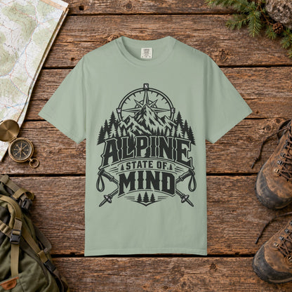 Alpine state of mind BW | Vintage Mountain Hiking Tee