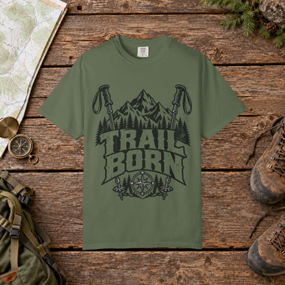 Trail Born BW | Vintage Mountain Hiking Tee