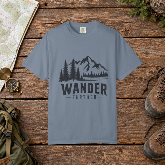 Wander further | Vintage Mountain Hiking Tee