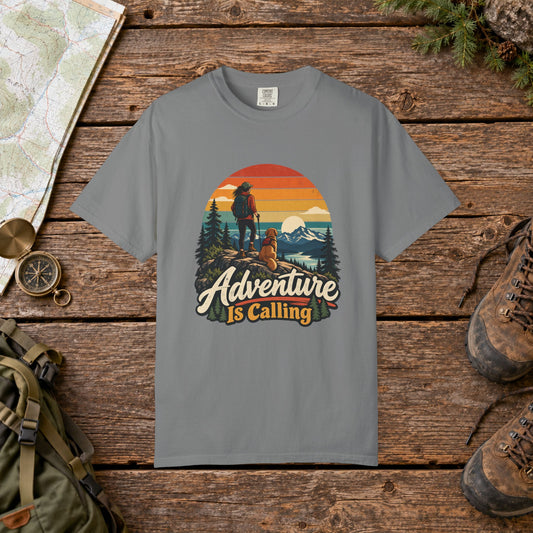 Adventure is calling | Vintage Mountain Hiking Tee