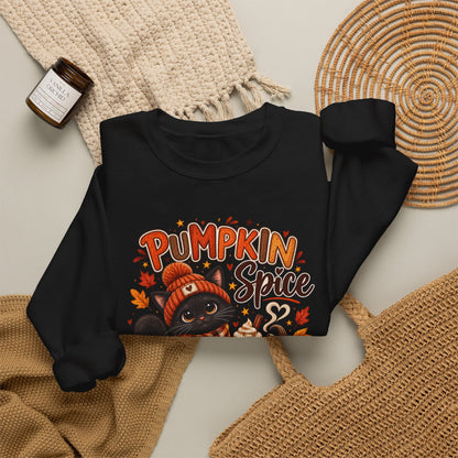Sweatshirt — Pumpkin Spice & Everything Nice Cat Fall Crewneck