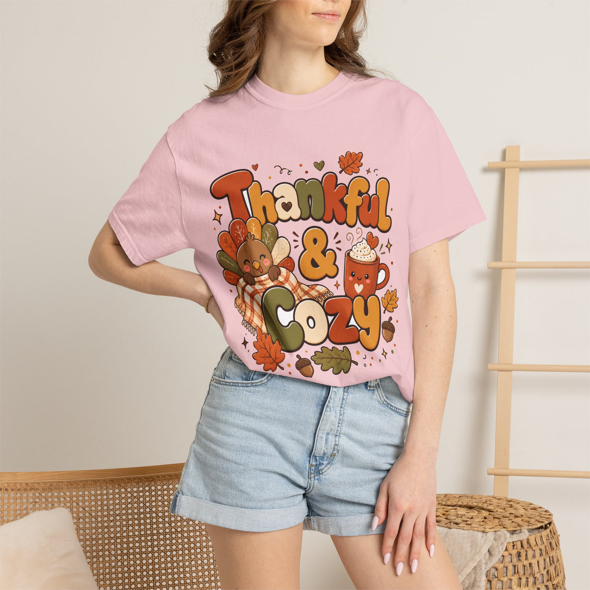 Thankful & Cozy Thanksgiving T-Shirt