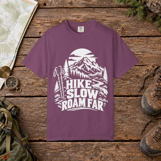 Hike slow, roam far NC | Vintage Mountain Hiking Tee