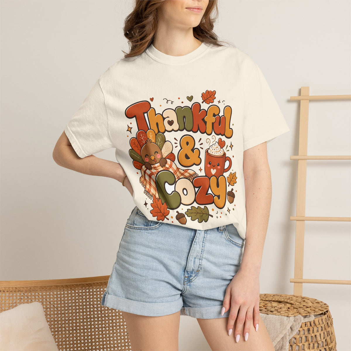 Thankful & Cozy Thanksgiving T-Shirt