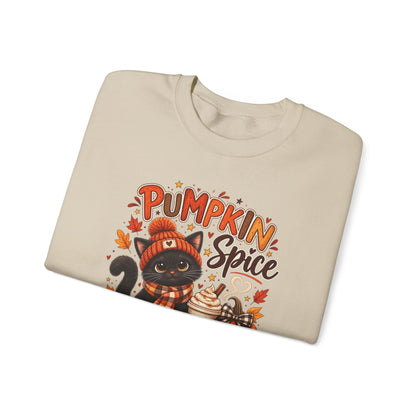 Sweatshirt — Pumpkin Spice & Everything Nice Cat Fall Crewneck