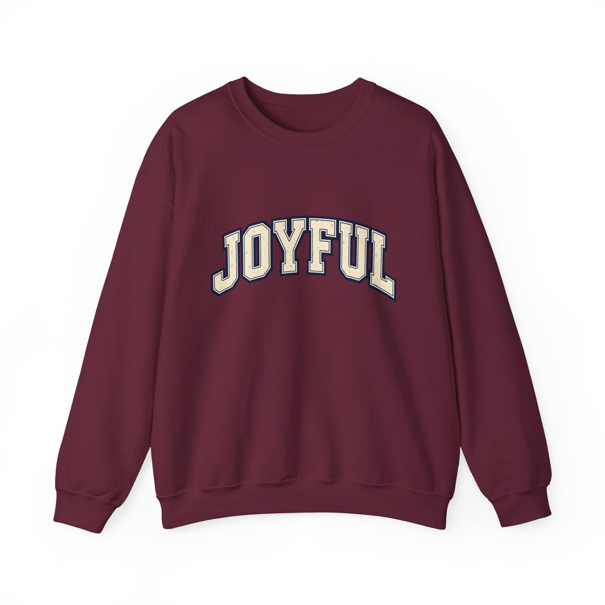 Joyful Crewneck Sweatshirt — Vintage Collegiate Pride Pullover