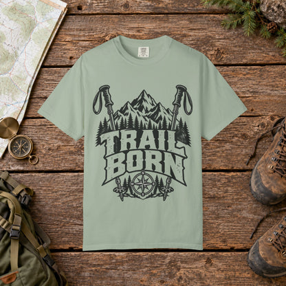 Trail Born BW | Vintage Mountain Hiking Tee