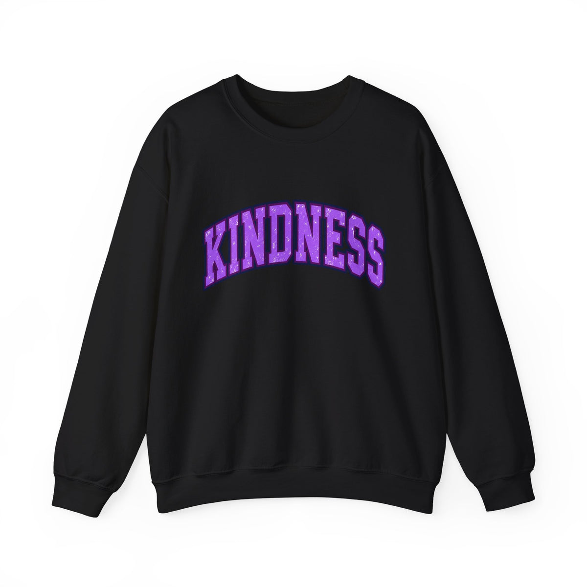 Kindness Crewneck Sweatshirt — Purple Arch Graphic